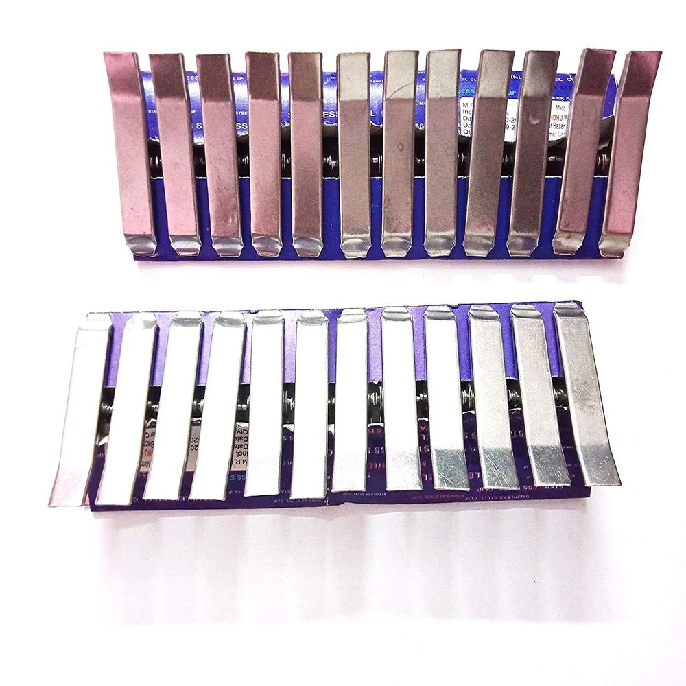Homenique Stainless Steel Clips Clothes Pegs Multipurpose for Drying (Set of 24 Pc)