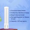 Atlantis Plastic Pull Type Disposable Cup Glass Holder for Water Dispensing Machine , White (Screw Plate Mountable) view 4