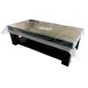 MONKDECOR PVC Square 4 Seater Dining Table Cover with Silver Border (Transparent, 60X60 Inches,Plastic, Pack of 1) view 3