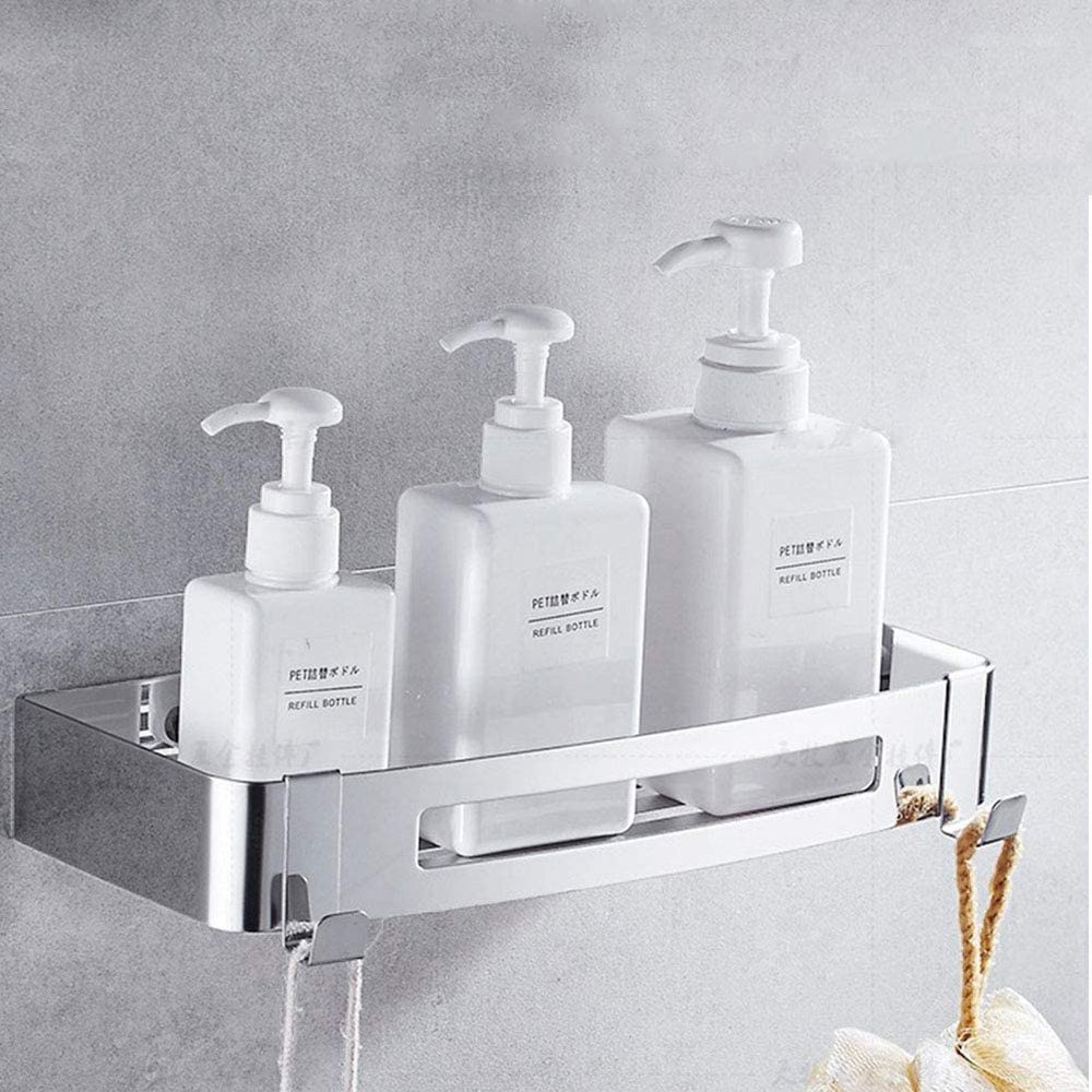 Tagve Bathroom Accessories Stainless Steel Wall Shelf Kitchen Organizer,Polished Finish, Set of 1
