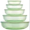 G-KARUNA Jar Plastic Store Fresh Airtight with Lid Covered Round Packing Kitchen Storage Containers Set (290 ml, 580 ml, 1000 ml, 1700 ml, 2700 ml) (1 Set - 5pcs) (Multi-Color) view 2