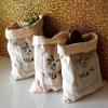 Vissage Pack of 3 Hand Block Printed Fruit & Vegetable Fridge Bags for Storage view 2