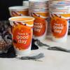 PARICOTT 300ml  100 Cups | Good Day Printed Paper Cups | Disposable Use & Throw Glasses for Tea, Coffee, Juice, Water, Wine, Cocktail, Party, Events, Wedding, Travel  Eco-Friendly view 4