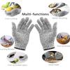 ANUGRAH MART Cut Resistant Hand Safety Gloves Cut-Proof Level 5 Protection with Rubber Grade Finishing Gloves For Kitchen Food Vegetables, Gardening Care, industries (1 pair, Free Size) view 2
