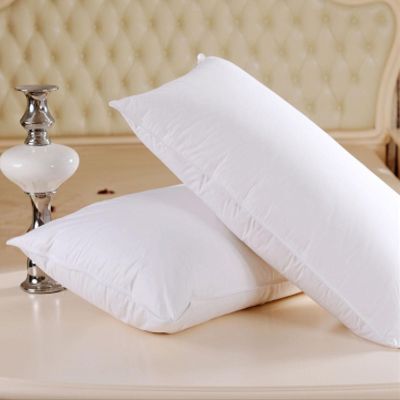 JDX 200 TC Polyester Fibre Solid Sleeping Pillow (Set of 2, White), B089K2Y25G