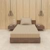 BEVI - Home Premium Self Striped Single Bedsheet with 1 Pillow Cover 300 TC Ultra-Soft 300 TC Microfiber Bed Sheet| Size (60" x 90") Camlin view 2