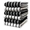 Pixel Home Superior Cotton Multi-Purpose Kitchen/Cleaning Towel/Waffle Dish Cloth (Black and White)(Pack of 6) view 2