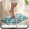 Saral Home Tangier Soft Microfiber Durable & Washable Multipurpose Bedside Runner for Home/Kitchen/Living Area/Lobby/Office Entrance with Anti Skid Backing (Turq, 40x60 cm-1pc) view 3