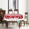 Stylista 4 Seater Oval Dining Table Cover WxL 54x78 inches with White Border lace view 2