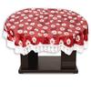 Stylista 4 Seater Oval Dining Table Cover WxL 54x78 inches with White Border lace view 3
