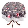 Stylista 4 Seater Oval Dining Table Cover WxL 54x78 inches with White Border lace view 1