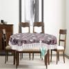 Stylista 4 Seater Oval Dining Table Cover WxL 54x78 inches with White Border lace view 2