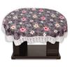 Stylista 4 Seater Oval Dining Table Cover WxL 54x78 inches with White Border lace view 3