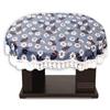 Stylista Oval Dining Table Cover 4 Seater WxL 54x78 inches with White Border lace view 3