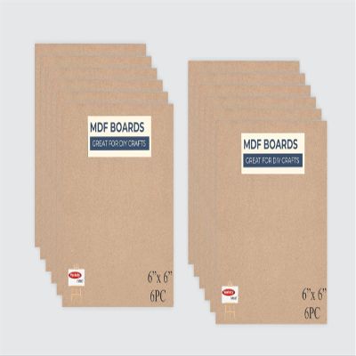 Variety MDF 6X6 [3.5MM] Board Pack of 12