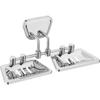ZANORD Bathroom Hardware Accessories,Heavy Duty Stainless Steel - AISI 304,Chrome Polished Finish (Trezor, Double Soap Dish) view 1