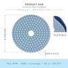 4"Diamond Polishing Pads Grit 200 -(Pack of 5 pcs) view 2