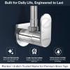 Plantex Pure Brass Angle Valve for Bathroom/Angle Cocke with Wall Flange and Teflon Tape -7 Year Warranty by Plantex -(ORN-205-Chrome) view 2