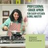 OLWICK Cooking Dress for Women  Waterproof Apron with Adjustable Stripe, Chef Bib with Pocket and 2 Valvet Side Towels, Kitchen Dress for Cooking for Home, Grill & Restaurant Use, Pack Of 1, Green view 2