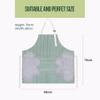 OLWICK Cooking Dress for Women  Waterproof Apron with Adjustable Stripe, Chef Bib with Pocket and 2 Valvet Side Towels, Kitchen Dress for Cooking for Home, Grill & Restaurant Use, Pack Of 1, Green view 4