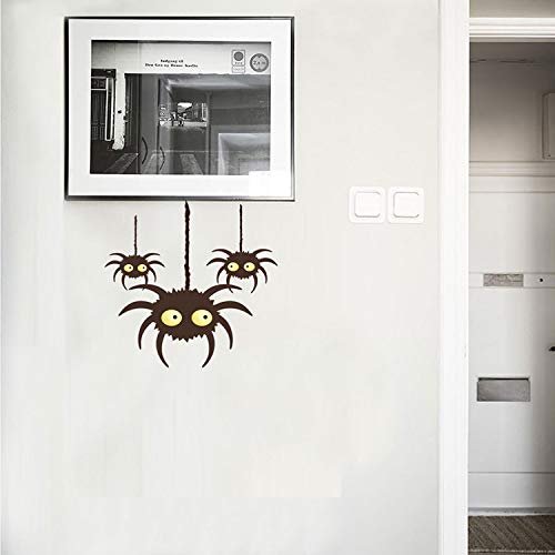 Gadgets Wrap Halloween Cartoon Little Spider Vinyl Wall Sticker Festive Funny Home Decor Mural Art Decals Halloween Decoration Stickers