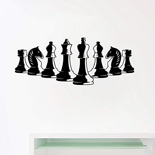 Gadgets Wrap Chess Pieces Wall Decal Bedroom Decor Strategy Board Game Interior Vinyl Mural Art Wall Sticker