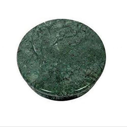 SAMEER SALES Marble Rolling Board for Kitchen Roti Chakla Marble Roti Chapati Maker - 9 Inch (Green Marble Chakla)
