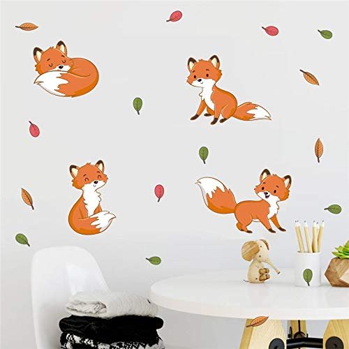 Gadgets Wrap Wall Sticker for Kids Rooms Decoration Woodland Animals Tree Wall Art Decals