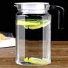 Water Jug 1.8 Litre, Stainless Steel/Wooden lid Air Tight Lid,Iced Tea Pitcher, Water Jug, Hot Cold Water, Milk and Juice Beverage Carafes (1.0L x 1) view 1