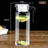 Water Jug 1.8 Litre, Stainless Steel/Wooden lid Air Tight Lid,Iced Tea Pitcher, Water Jug, Hot Cold Water, Milk and Juice Beverage Carafes (1.0L x 1) view 3