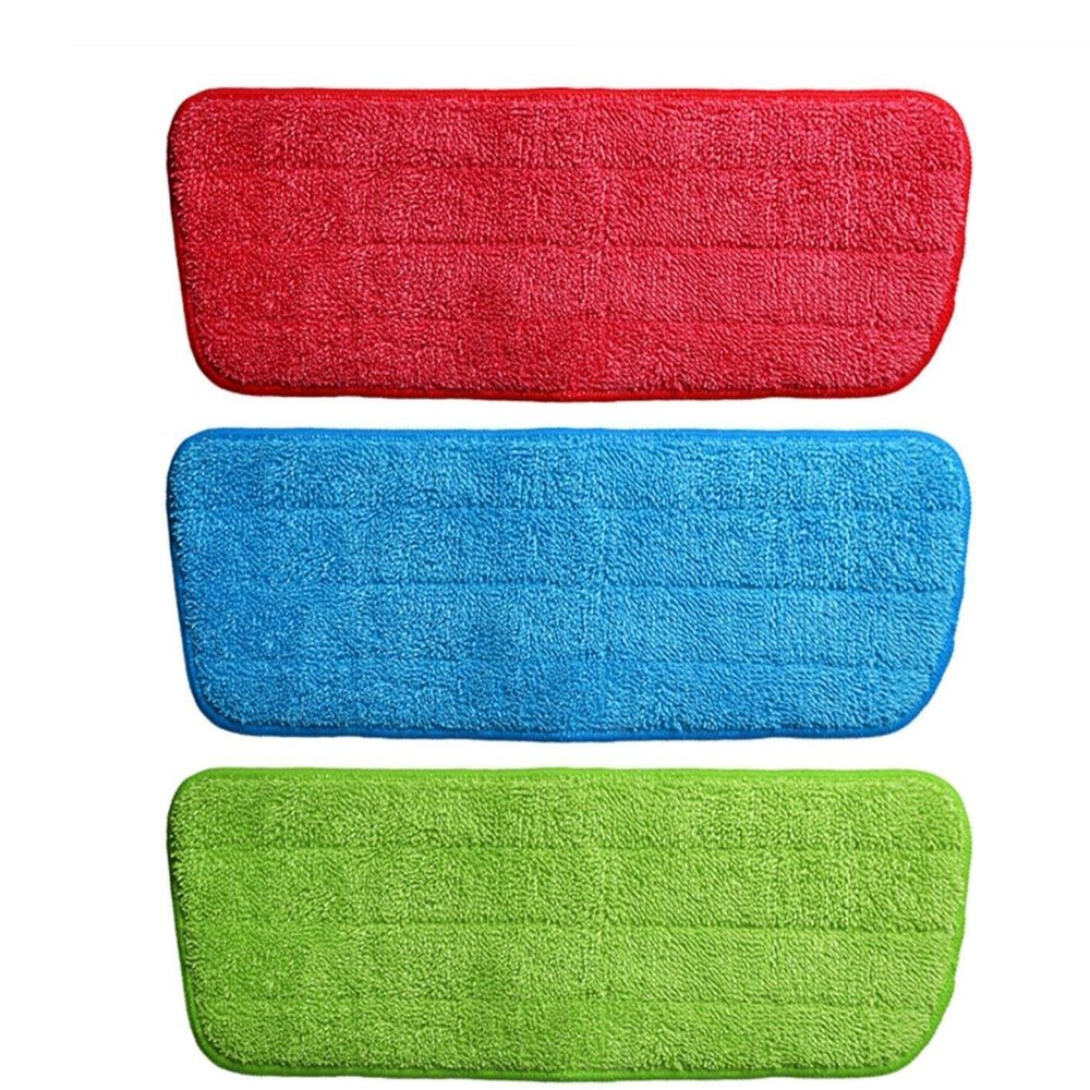 PARATPAR MALL 6pcs Microfiber Spray Mop Replacement Heads for Wet/Dry Mops Flat Replacement Heads for Floor Cleaning Mop Head Cloth Pads Spray Mop Pad.(Multi Color)