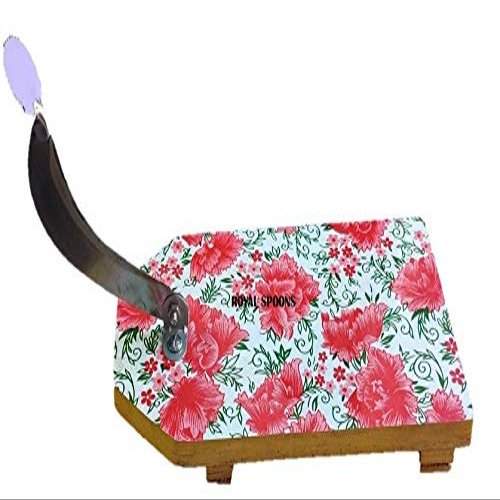 ARMAN SPOONS - Believe in Quality Multi-Ply Vegetable Cutter with Wooden Board and Coconut Scrapper, Multicolour
