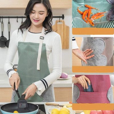pepplo Cute Apron Kitchen Chef Cooking Apron for Grilling Baking BBQ, Green