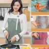 pepplo Cute Apron Kitchen Chef Cooking Apron for Grilling Baking BBQ, Green view 1