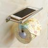 Handy Stainless Steel Toilet Paper Holder with Mobile Stand Chrome Finish - Bathroom Accessories - Pack of 1 view 1