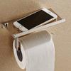 Handy Stainless Steel Toilet Paper Holder with Mobile Stand Chrome Finish - Bathroom Accessories - Pack of 1 view 2