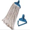 DHWANI ENTERPRISE Wet Mop Refill 300 GM with Clip and Check Duster Cloth, White, Medium (Pack of 4)  Highly Absorbent Cotton Floor Cleaning Mop Head Replacement view 1