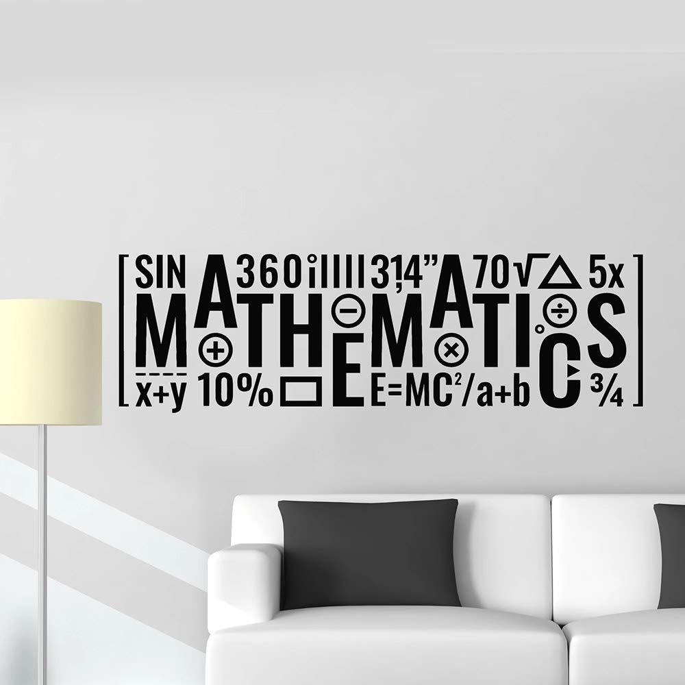 GADGETS WRAP Art Mathematics Classroom Wall Stickers School Inscription Vinyl Wall Decal