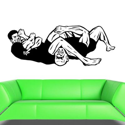 Gadgets WRAP Fight Parterre Wall Decal Arm Lock Victory Martial Art Vinyl Wall Stickers