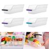 DHENU PRODUCTS Fridge Storage Basket Shelf Organiser Rack Space Saver Food Storage Refrigerator Drawer (Pack of 4, Transparent) view 1