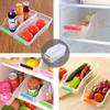 DHENU PRODUCTS Fridge Storage Basket Shelf Organiser Rack Space Saver Food Storage Refrigerator Drawer (Pack of 4, Transparent) view 3