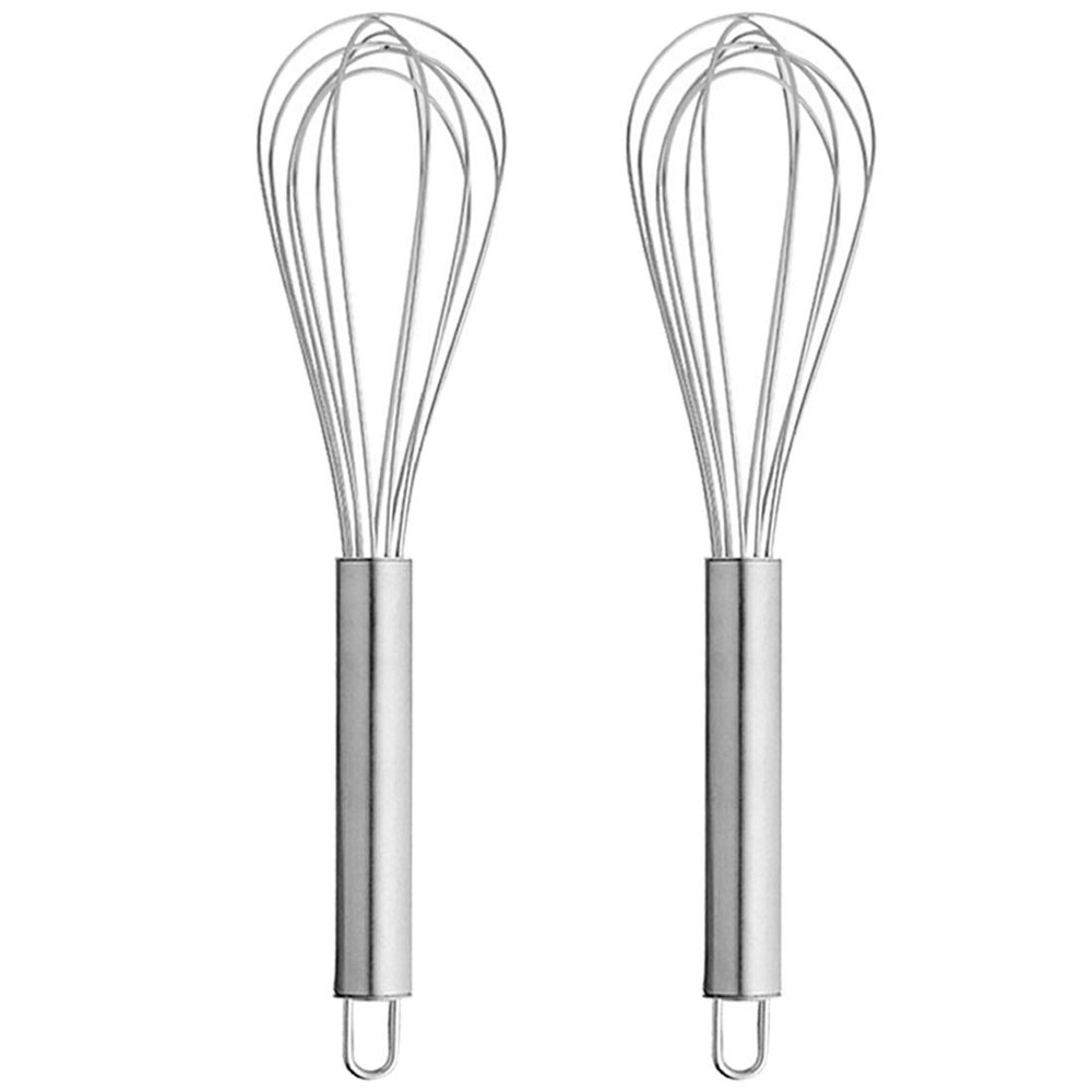 Oc9 Stainless Steel Egg Whisk/Egg Beater (Pack of 2) for Kitchen