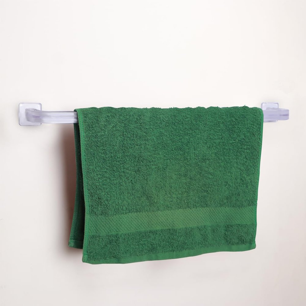 Lipka Unbreakable ABS Square Towel Rod | Wall Mounted Towel Rod/Hand Towel Rail/Towel Hanger/Towel Holder for Bathroom | 21 Inches