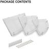 Lipka Wall Mounted Corner Shelf for Bathroom Multipurpose Bathroom Accessories Organizer Shelves (7 inch, 9 Inch, 11 Inch, Pack of 3, Transparent) view 3