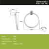 Lipka Unbreakable ABS Towel Ring  Wall Mounted Round Towel Holder Stand for Bathroom & Kitchen  Durable, Rust-Free, Space-Saving Towel Hanger view 2