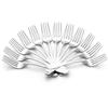 Parage 12 Pieces Stainless Steel Dinner Forks Set - Fork Set for Home and Kitchen, 12-Pieces Fruit Fork for Dining Table, Shiny and Sturdy Handle Forks with Round Edge view 1