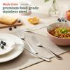 Parage 12 Pieces Stainless Steel Dinner Forks Set - Fork Set for Home and Kitchen, 12-Pieces Fruit Fork for Dining Table, Shiny and Sturdy Handle Forks with Round Edge view 2