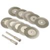 DIY Crafts Disc ?: 22mm, Pack Of 10 Pcs + 1 Madrel, 2/5/10 Pcs Disc ?: Discs & Mandrel Diamond Cutting Wheel Cut Off Discs Coated Rotary Tools W/Mand (Disc ?: 22mm, Pack Of 10 Pcs + 1 Madrel) view 1