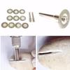 DIY Crafts Disc ?: 22mm, Pack Of 10 Pcs + 1 Madrel, 2/5/10 Pcs Disc ?: Discs & Mandrel Diamond Cutting Wheel Cut Off Discs Coated Rotary Tools W/Mand (Disc ?: 22mm, Pack Of 10 Pcs + 1 Madrel) view 2