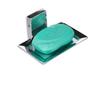 BLEQYS Set of 1 Stainless Steel soap Box soap Dish with Strong Power Flexible Sticker (SS SOAP Holder-Set-1) view 1